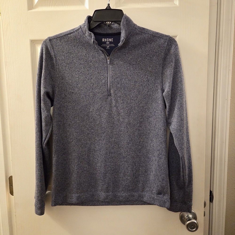 RHONE Pullover‎ Quarter Zip Shirt Men Small Purple Athletic Golf Lightweight